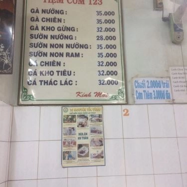 Thực đơn- Quán Ăn Tiệm Cơm 123