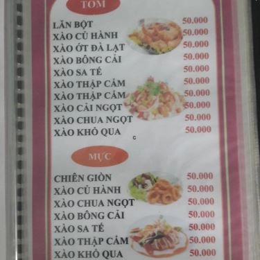 Thực đơn- Hiền Ký 3 - Quán Ăn Bình Dân