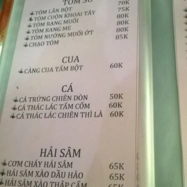 Thực đơn- Quán Ăn Cây Khế - Bò Lá Lốt Mỡ Chài