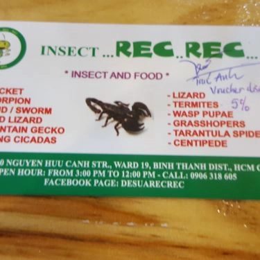 Tổng hợp- Quán Ăn Côn Trùng Dế Sữa Rec Rec