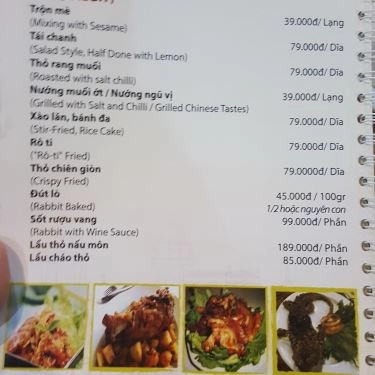 Thực đơn- Quán Ăn Côn Trùng Dế Sữa Rec Rec