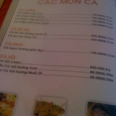Thực đơn- Quán Ăn Gia Đình 04 - Làng Nướng Nam Bộ (cũ)