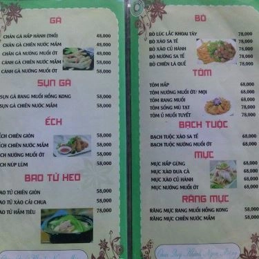Thực đơn- 5 Mắm - Quán Ăn Gia Đình