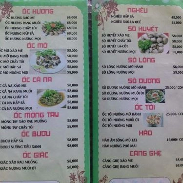 Thực đơn- 5 Mắm - Quán Ăn Gia Đình