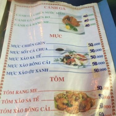 Thực đơn- A Vinh - Quán Ăn Gia Đình