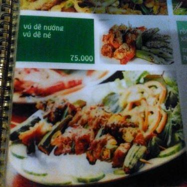 Thực đơn- Quán Ăn Gia Đình Lãng - Vĩnh Khánh