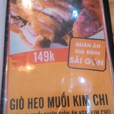 Thực đơn- Quán Ăn Gia Đình Sài Gòn - Lẩu & Né