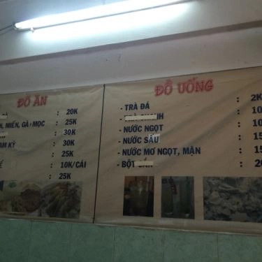 Thực đơn- Quán Ăn Hà Nội Gốc - Tùng Lâm - Phạm Ngọc Thạch