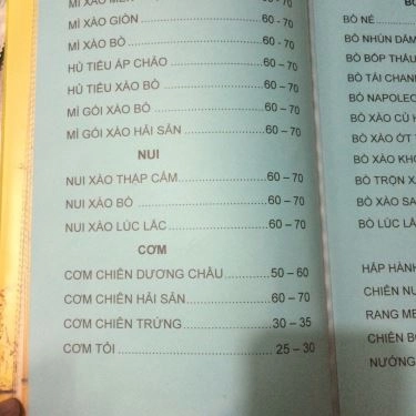 Thực đơn- Quán Ăn Hoa Tèo - Các Món Lẩu