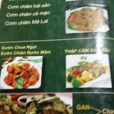 Thực đơn- Quán Ăn Hùng Ký