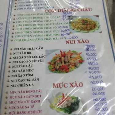 Thực đơn- Quán Ăn Hưng Phát - Phạm Văn Chí