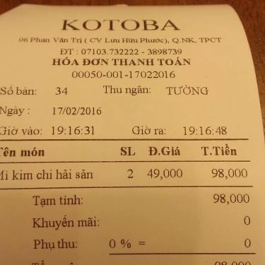Tổng hợp- Nhà Hàng Kotoba - Buffet Hàn, Nhật, Thái