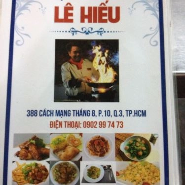 Thực đơn- Quán Ăn Lê Hiếu