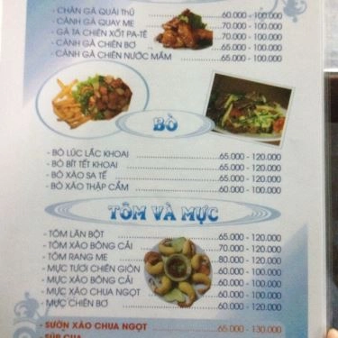 Thực đơn- Quán Ăn Lê Hiếu