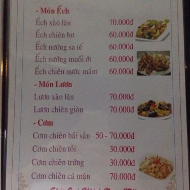Thực đơn- Quán Ăn Linh - Hải Sản Bình Dân
