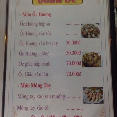Thực đơn- Quán Ăn Linh - Hải Sản Bình Dân