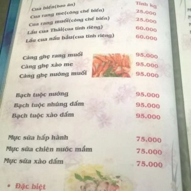 Thực đơn- Quán Ăn Như Xưa