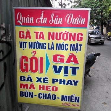 Thực đơn- Quán Ăn Sân Vườn - Gà Ta Luộc & Vịt Nướng Lá Móc Mật