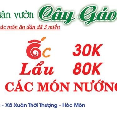 Thực đơn- Cây Gáo - Quán Ăn Sân Vườn