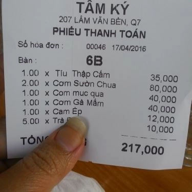 Tổng hợp- Quán Ăn Tâm Ký - Lâm Văn Bền