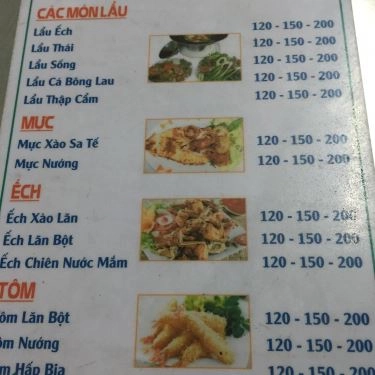 Thực đơn- Quán Ăn Thanh Tâm - Lẩu Bò Mắm Ruốc