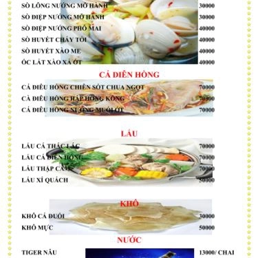 Thực đơn- Quán Ăn Thuận Phát - Lê Văn Quới