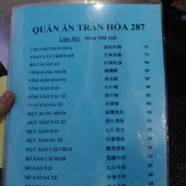 Thực đơn- Quán Ăn Hủ Tiếu 287