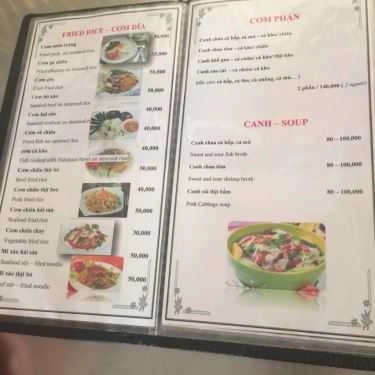 Thực đơn- Quán Ăn Hải Sản Tươi Thắm