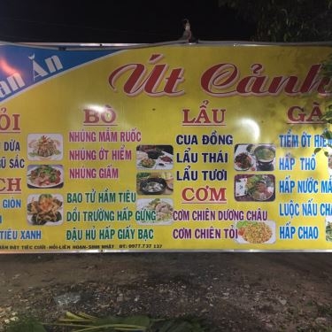 Thực đơn- Út Cảnh - Quán Ăn Gia Đình