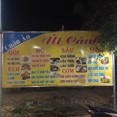 Thực đơn- Út Cảnh - Quán Ăn Gia Đình