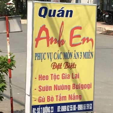 Tổng hợp- Quán Anh Em - Món Ngon 3 Miền