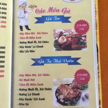 Thực đơn- Quán Anh Em - Món Ngon 3 Miền