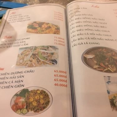 Thực đơn- Quán Ba Cư - Quán Ăn Gia Đình