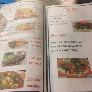 Thực đơn- Quán Ba Cư - Quán Ăn Gia Đình