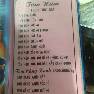 Thực đơn- Quán Ăn Hải Sản Bà Thôi 2