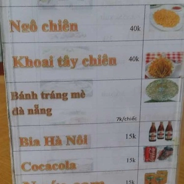 Thực đơn- Quán Ăn Quán Bà Út - Đặc Sản Đà Nẵng