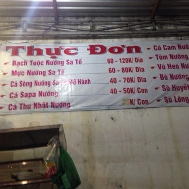Thực đơn- Quán Ăn Quán Bạch Tuộc Nướng