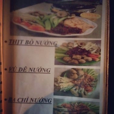 Thực đơn- Quán Ăn Quán Bi - Bạch Tuộc Nướng