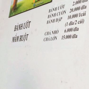Thực đơn- Quán Ăn Quán Bình Minh - Bánh Ướt & Bánh Đập