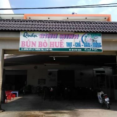 Không gian- Quán Ăn Bình Minh - Bún Bò Huế
