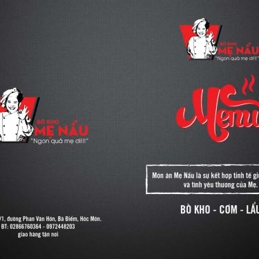 Thực đơn- Quán Ăn Quán Bò Kho Mẹ Nấu