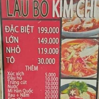 Thực đơn- Quán Ăn Quán Bò Kho Mẹ Nấu