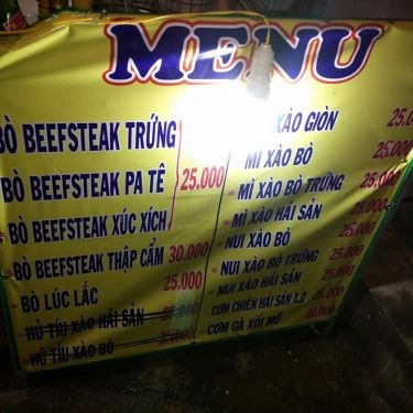 Thực đơn- Quán Ăn Bò Né 25k