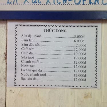 Thực đơn- Quán Ăn Quán Bobo - Bò Né