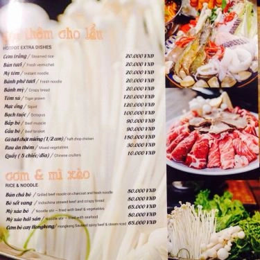 Thực đơn- Quán Ăn Quán Bò Tươi - Phùng Hưng