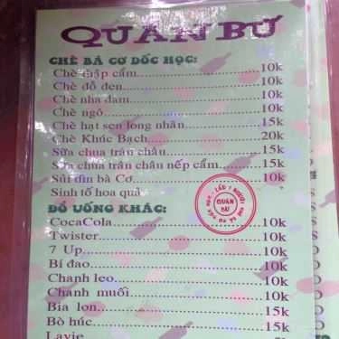 Thực đơn- Quán Bư - Lẩu 1 Người
