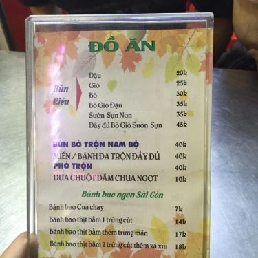 Thực đơn- Quán Ăn Bún Ngon - Tạ Quang Bửu