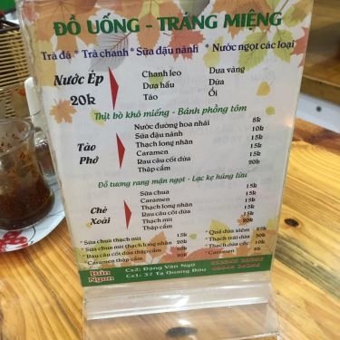 Thực đơn- Quán Ăn Quán Bún Ngon - Đặng Văn Ngữ