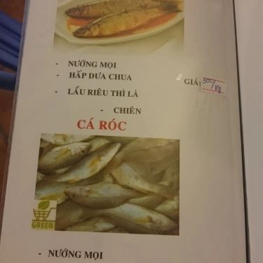 Thực đơn- Quán Ăn Quán Cá Biển Nướng - Hải Sản Dốc Lết