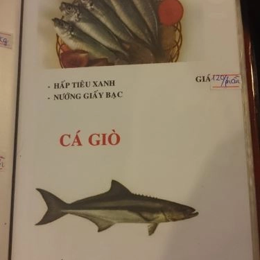 Thực đơn- Quán Ăn Quán Cá Biển Nướng - Hải Sản Dốc Lết